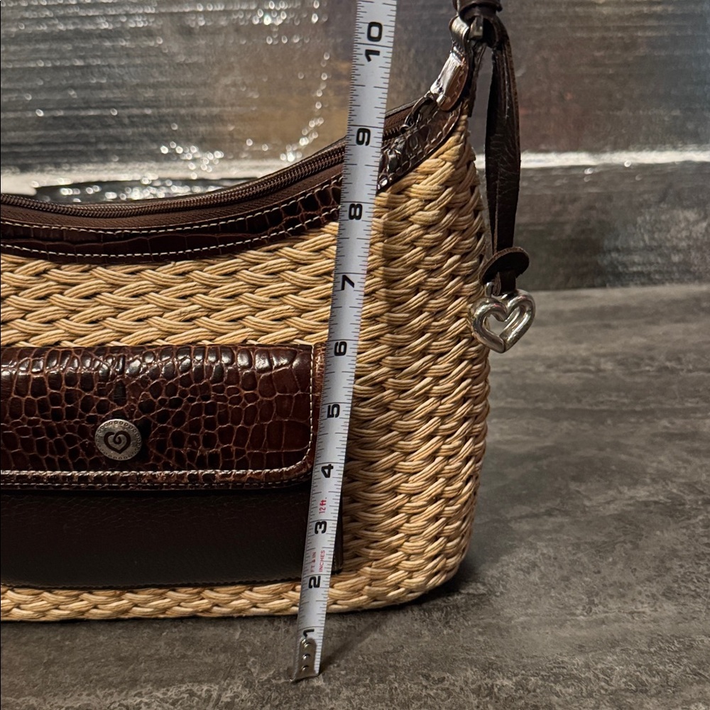 Brighton straw woven hand bag. - Picture 9 of 11